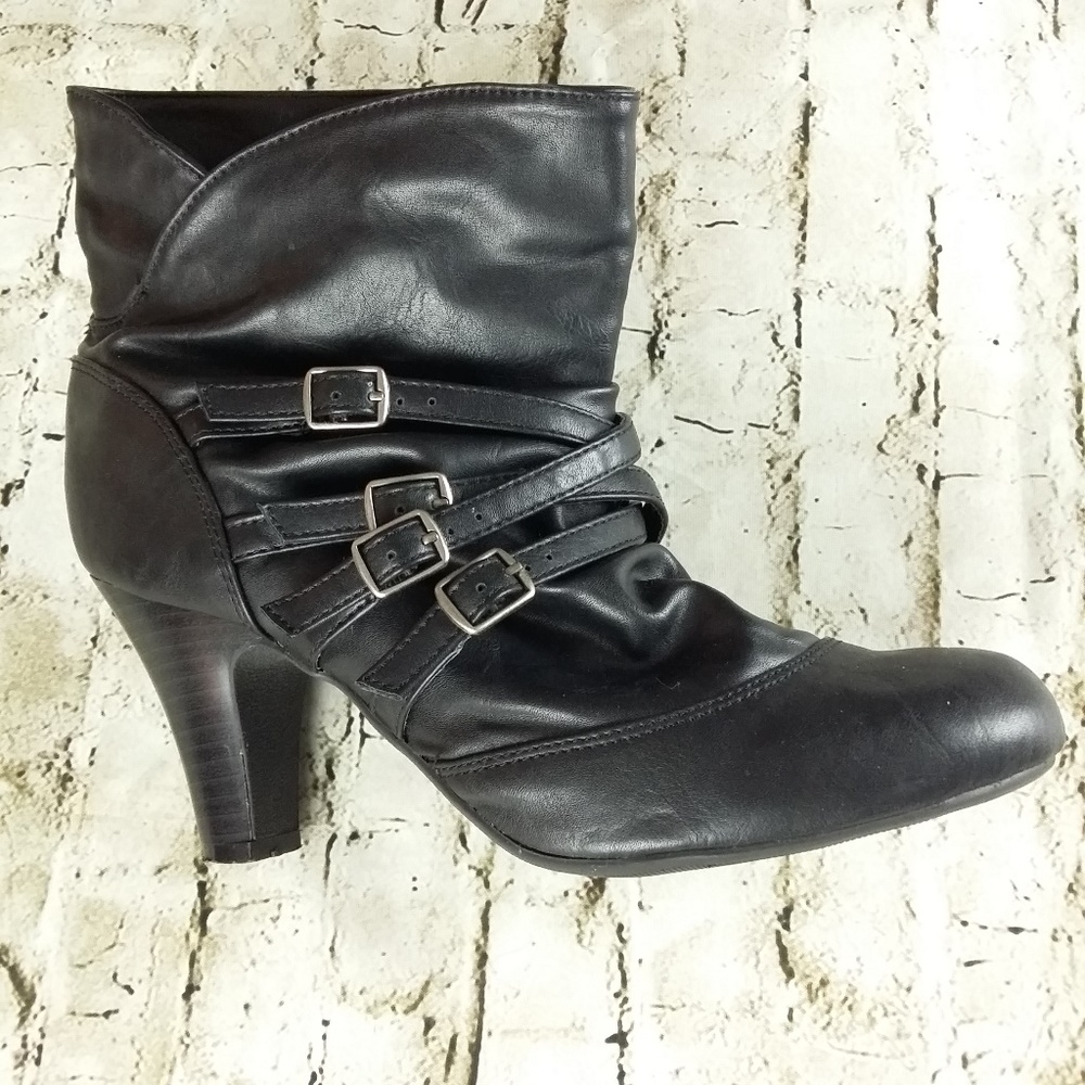 Xhilaration Faux Leather Vegan Slouchy Booties